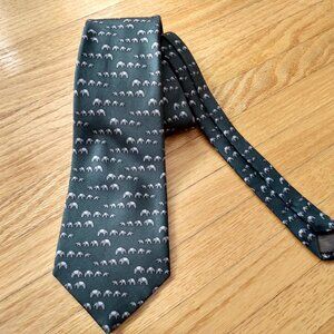 Vintage Elephant Neck Tie Jim Thompson Made in Thailand Necktie